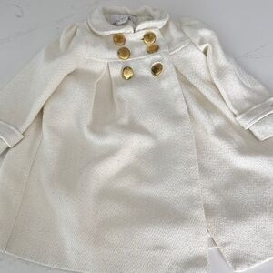 Camilla Cream Cape with Gold Accents
